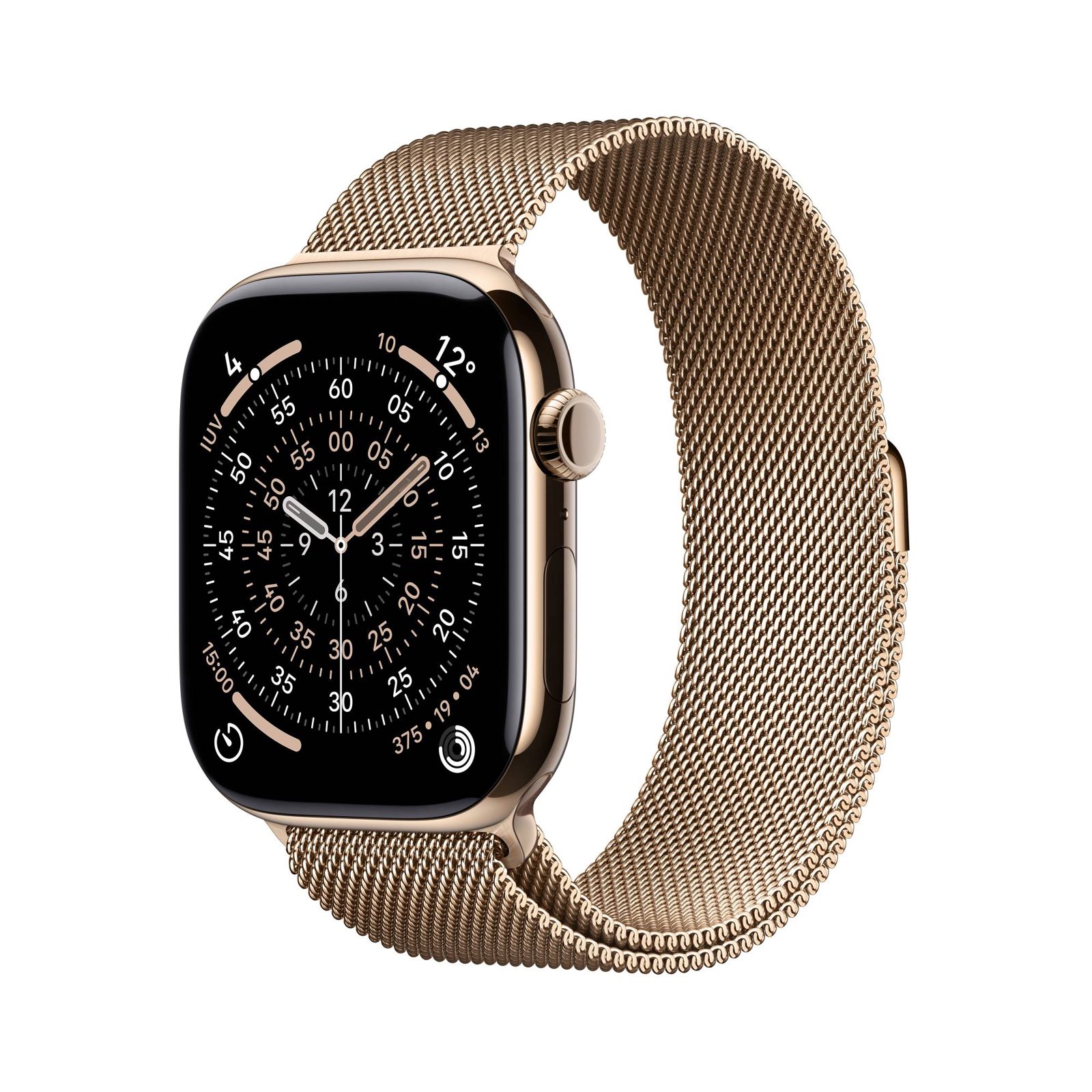 Apple Watch Series 11 GPS + Cell 46 mm guld titan, guld milanesisk loop - S/M, bild 3