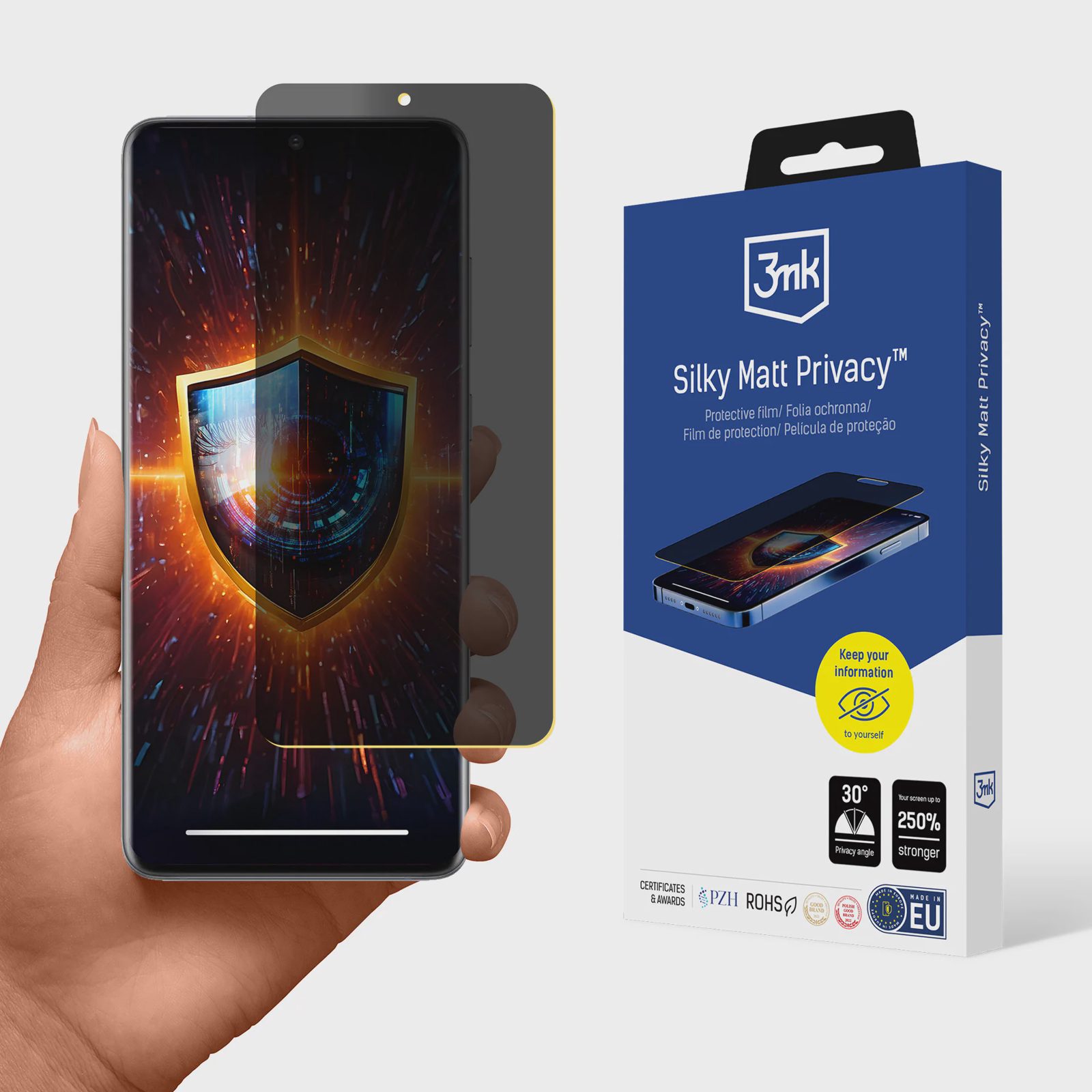 3mk Silkesmatt integritetsskärmskydd för Samsung Galaxy S20 Plus 5G