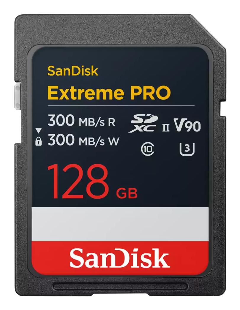 Secure Digital SDXC 128 GB SanDisk Extreme Pro, 300/300 MB/sek, Class 10, UHS-II U3, V90, bild 5