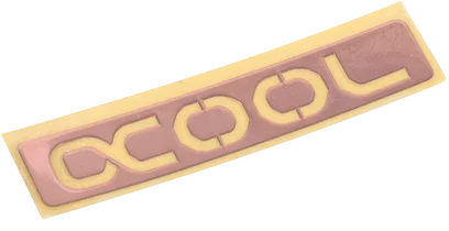 Alphacool Sticker 45x10mm Polerad Koppar