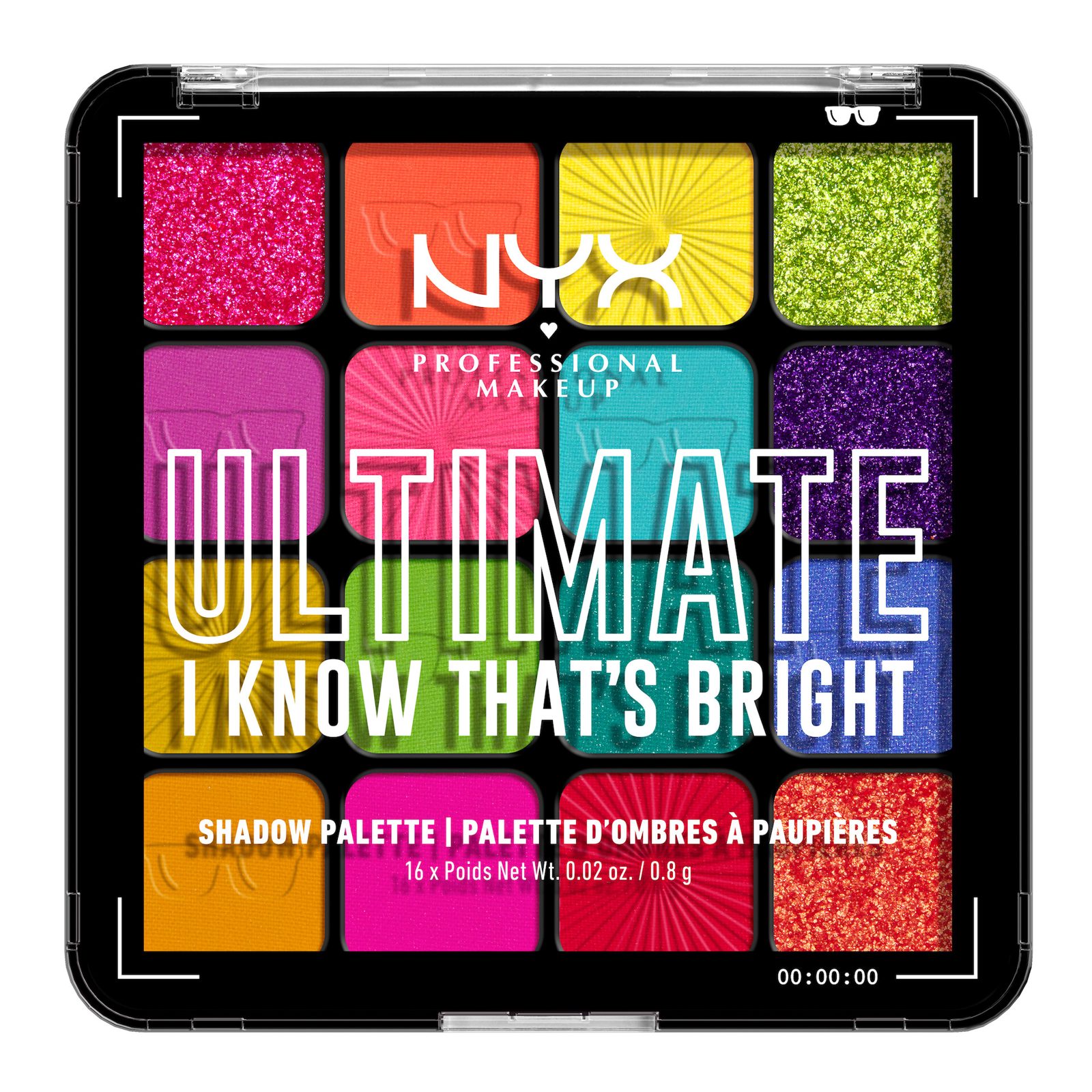 NYX PROFESSIONAL MAKEUP Ultimate Shadow Palette 04W I Know Thats Bright