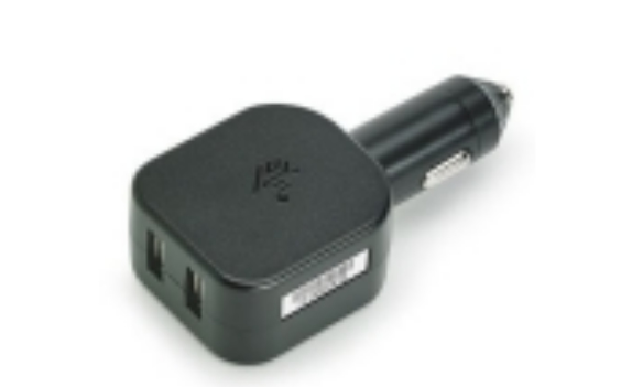 Zebra - Strömadapter för bil - 2.5 A - 2 utdatakontakter (USB) - för Zebra TC25 Rugged Smartphone, TC52AX, TC52x, TC56, TC57