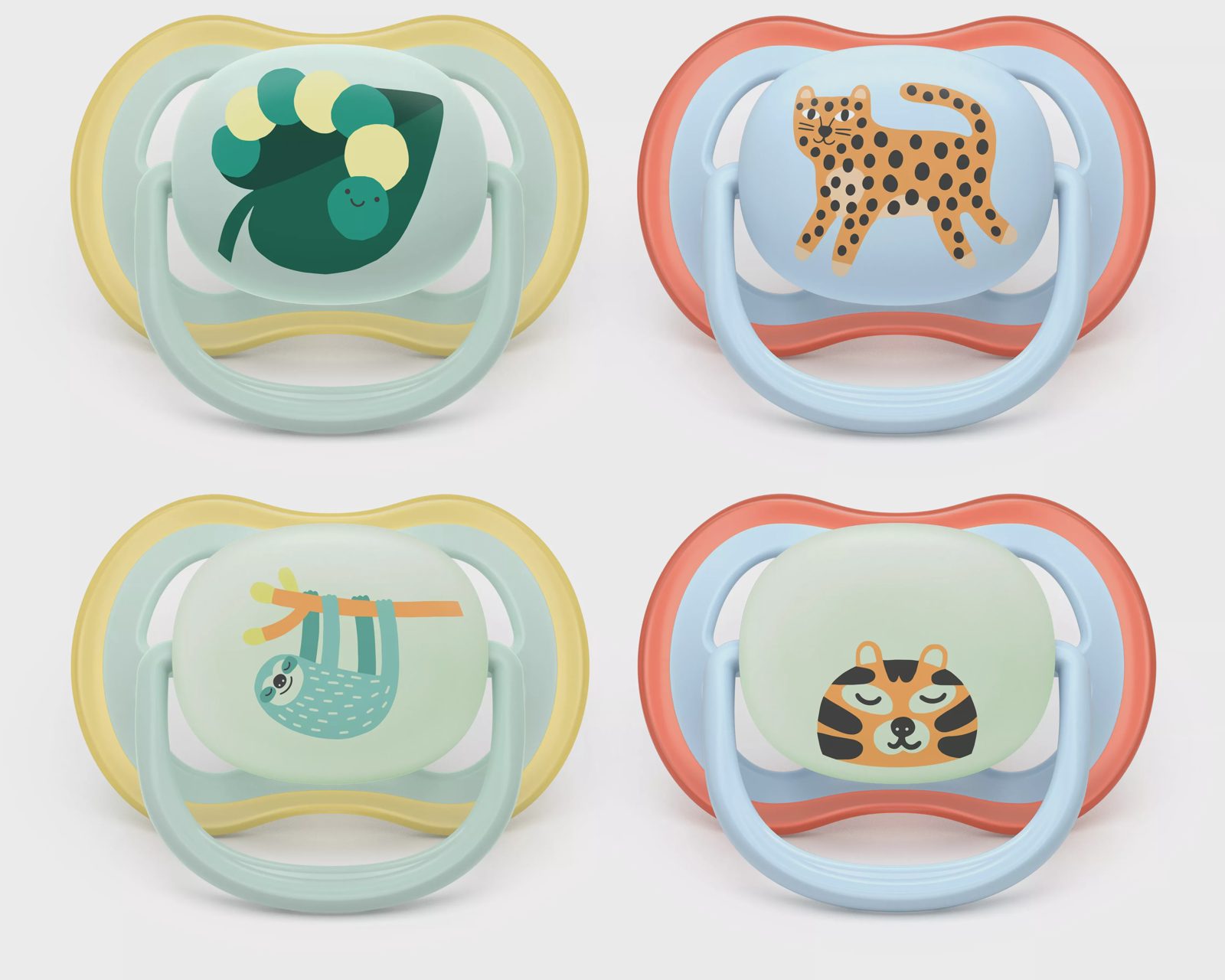 Philips AVENT Pacifier SCF087/22 ultra air dag och natt, Klassisk napp, Ortodontisk, Silikon, Pojke/flicka