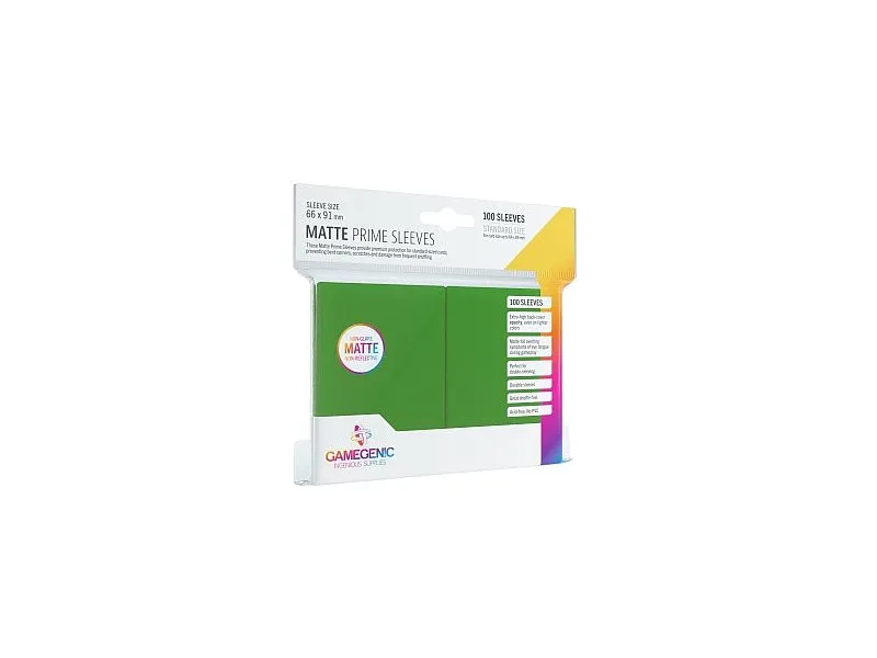 Gamegenic Matte Prime Sleeves Green (100 st)