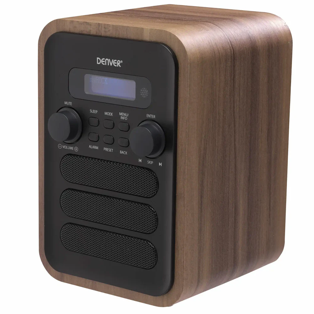 DENVER DAB-48 - DAB-radio - 2.5 Watt (Total) - grå