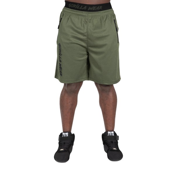 Gorilla Wear Mercury Mesh Shorts, S/M, Army Green/Black