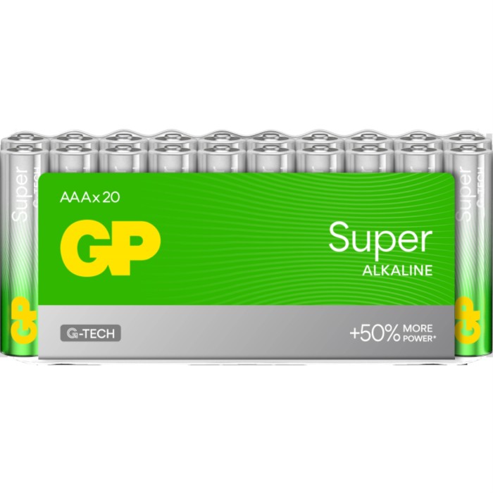 GP 20-pack Super Alkaline AAA-batteri, 24A/LR03