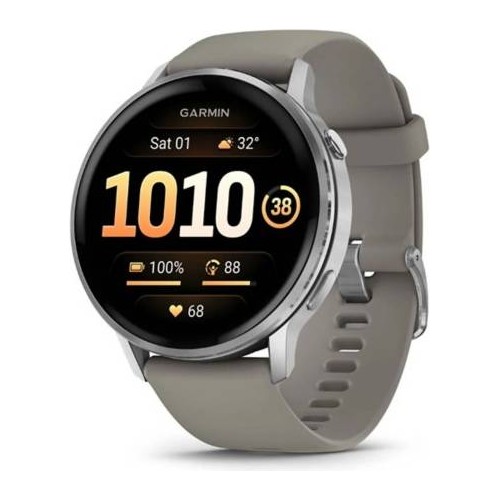 Garmin Venu 4 45 mm smartwatch, silver/grå