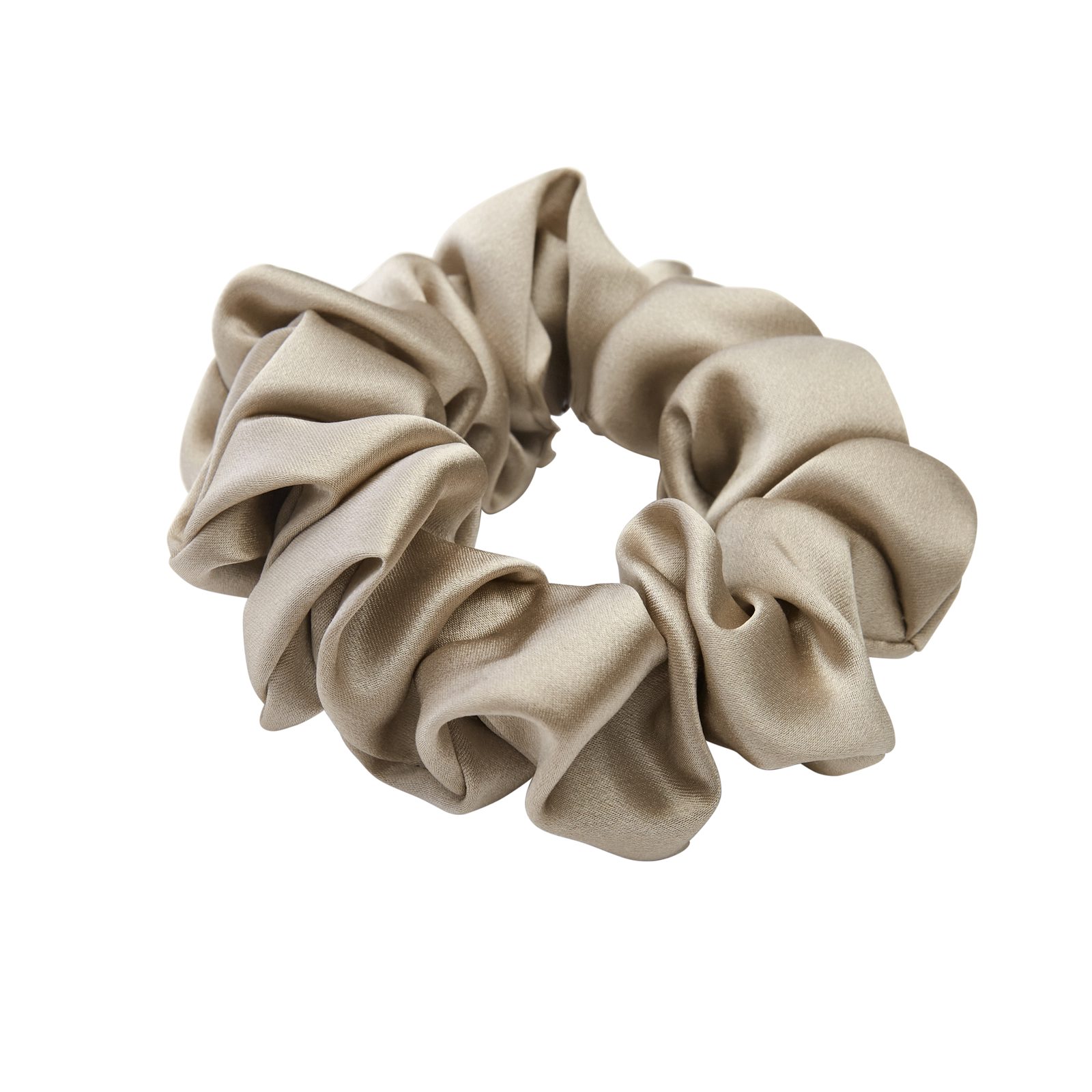 Lenoites Mulberry Silk Scrunchie Antique Gold 1 pcs