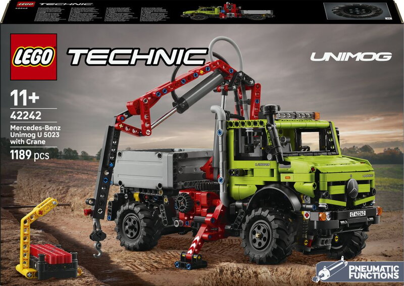 LEGO Technic Mercedes-Benz Unimog U 5023 med kran 42242, bild 3