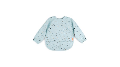 Done by Deer - Sleeved pocket bib Happy dots - Blue, bild 3