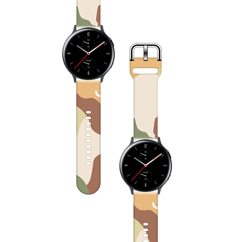 Armband Moro silikon för Samsung Galaxy Watch 40/41/42/43/44 mm - mönster 16, bild 2