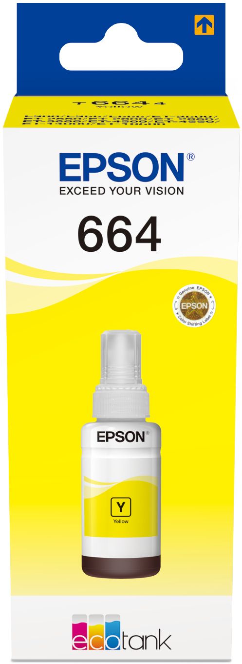 Epson EcoTank T6644 70 Ml, gul bläckflaska, bild 4
