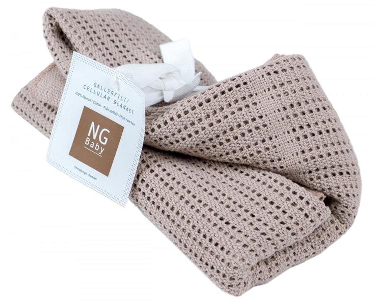 NG Baby gallerfilt 75 x100 cm, dusty pink