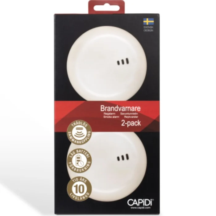 CAPiDi brandvarnare CAP388B 2-pack