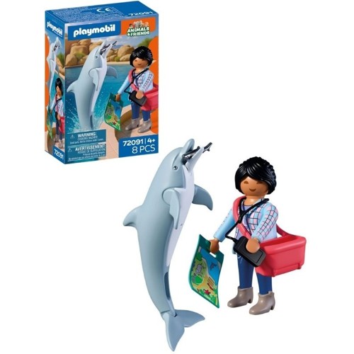 PLAYMOBIL - Zoo: Dolphin and Visitor (72091)