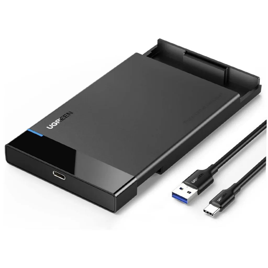 Ugreen US221 - Förvaringslåda - 2.5 - SATA 6Gb/s - USB 3.1 (Gen 2) - svart, bild 2