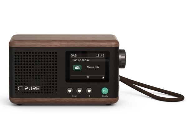 Pure Classic Mini portabel digitalradio (kaffesvart/valnöt)