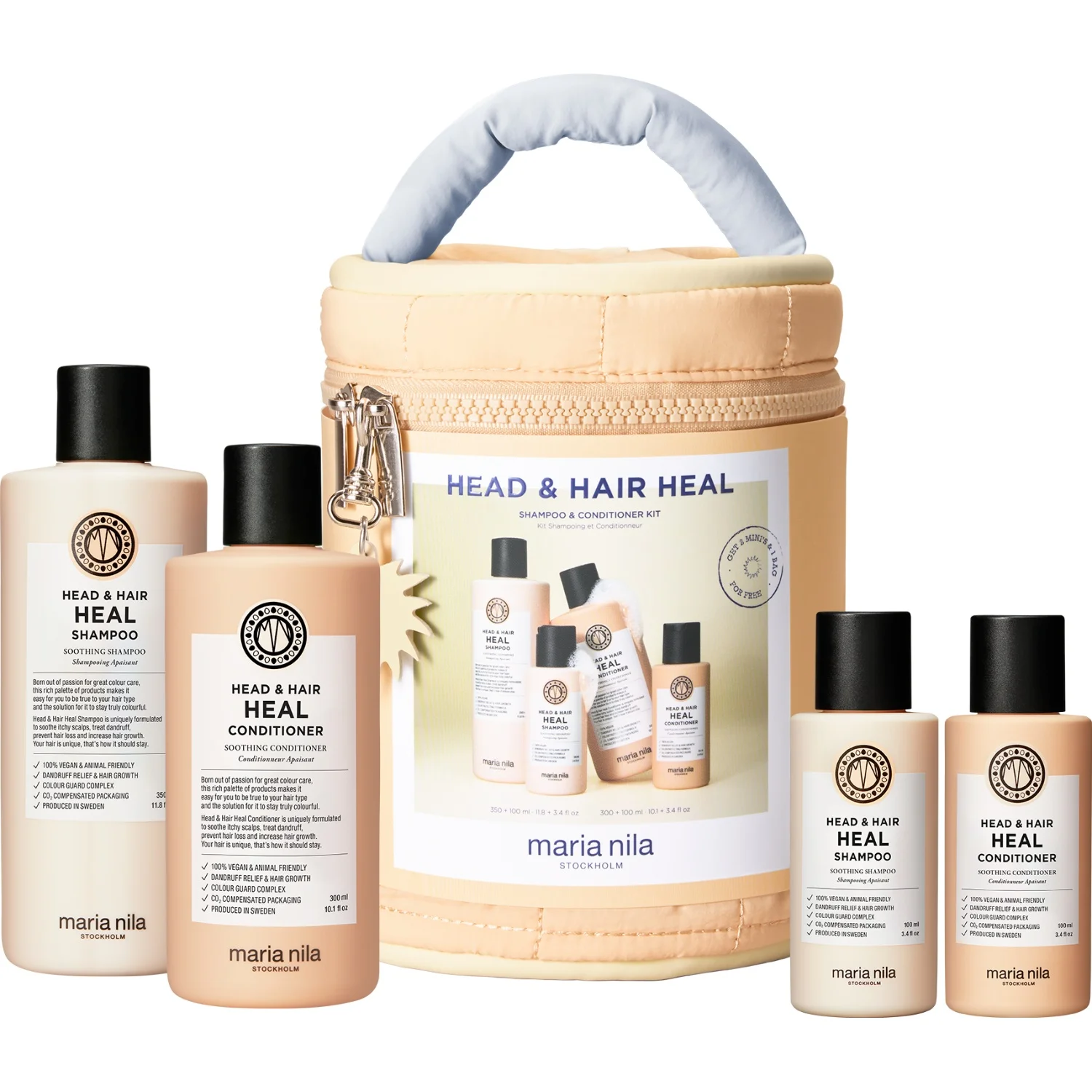 Maria Nila Beauty Bag SS26 Head & Hair Heal 350 + 300 + 100 + 100 ml 850 ml