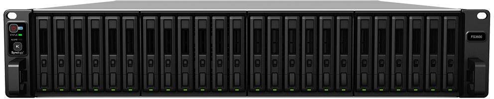 Synology FlashStation FS3600, 24-bay NAS, Intel Xeon 12-Core 2,1GHz CPU, 16 GB RAM, 2x10GbE+4x1Gbe, rackmonterbar 2U, bild 2