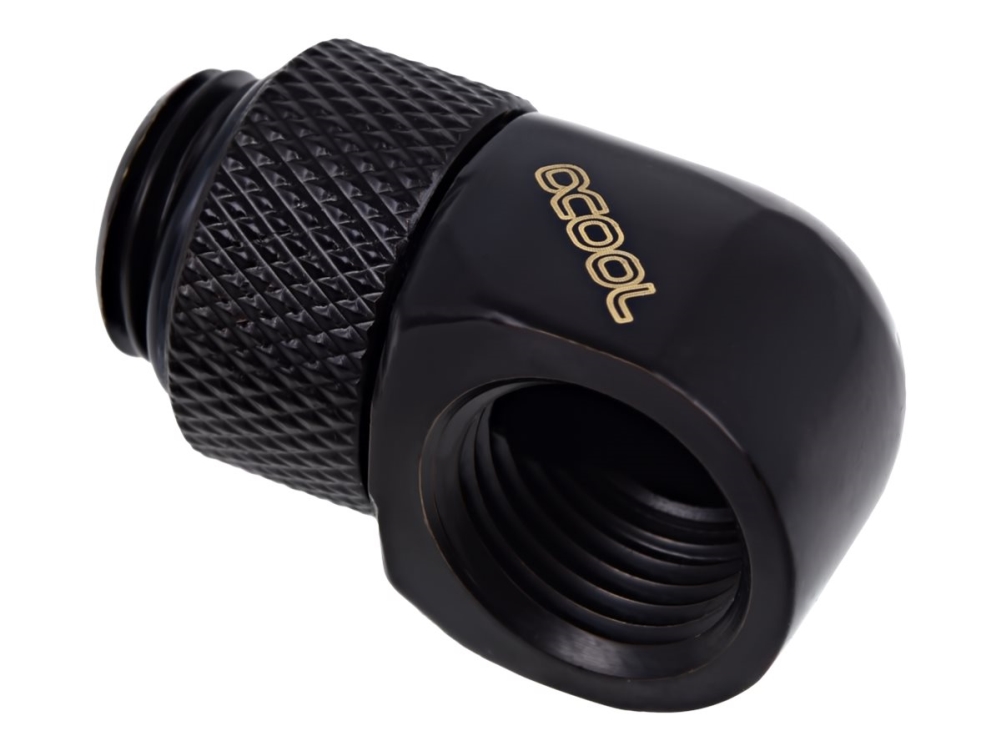 Alphacool Eiszapfen 90° Roterbar Hane-hona Svart