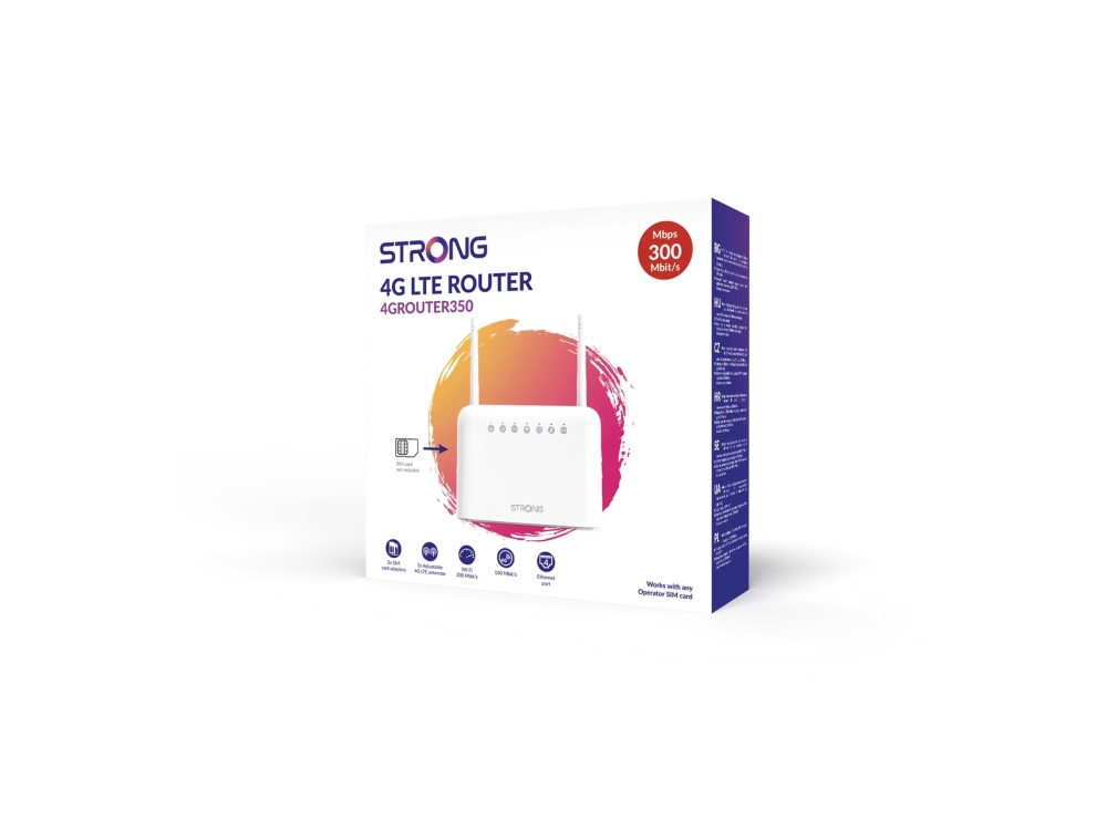 Strong 350 - 4G LTE Wireless router - 300Mbit/s - 4G N Standard - 802.11n