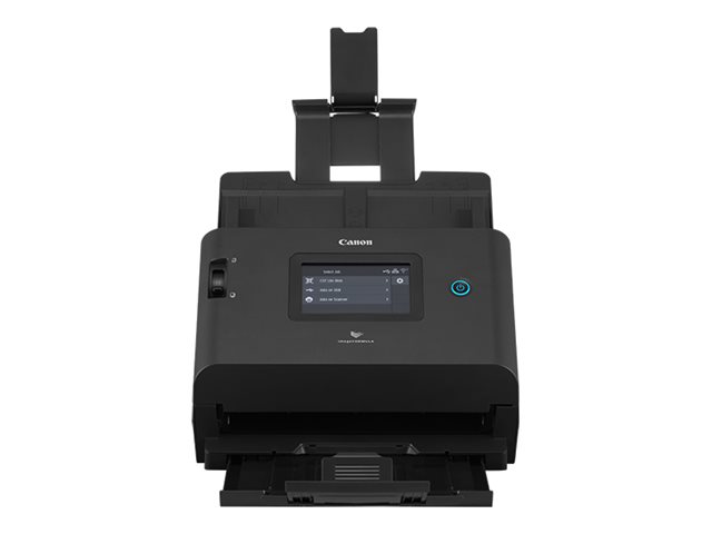 Canon imageFORMULA DR-S350NW - Dokumentskanner - Kontaktbildsensor (CIS) - Duplex - max. skanningsbredd: 8.5 - 600 dpi x 600 dpi - upp till 50 sidor/minut (mono) / upp till 50 sidor/minut (färg) - ADM (60 ark) - upp till 9000 scanningar per dag - USB 3.2 Gen 1, Gigabit LAN, Wi-Fi(ac)