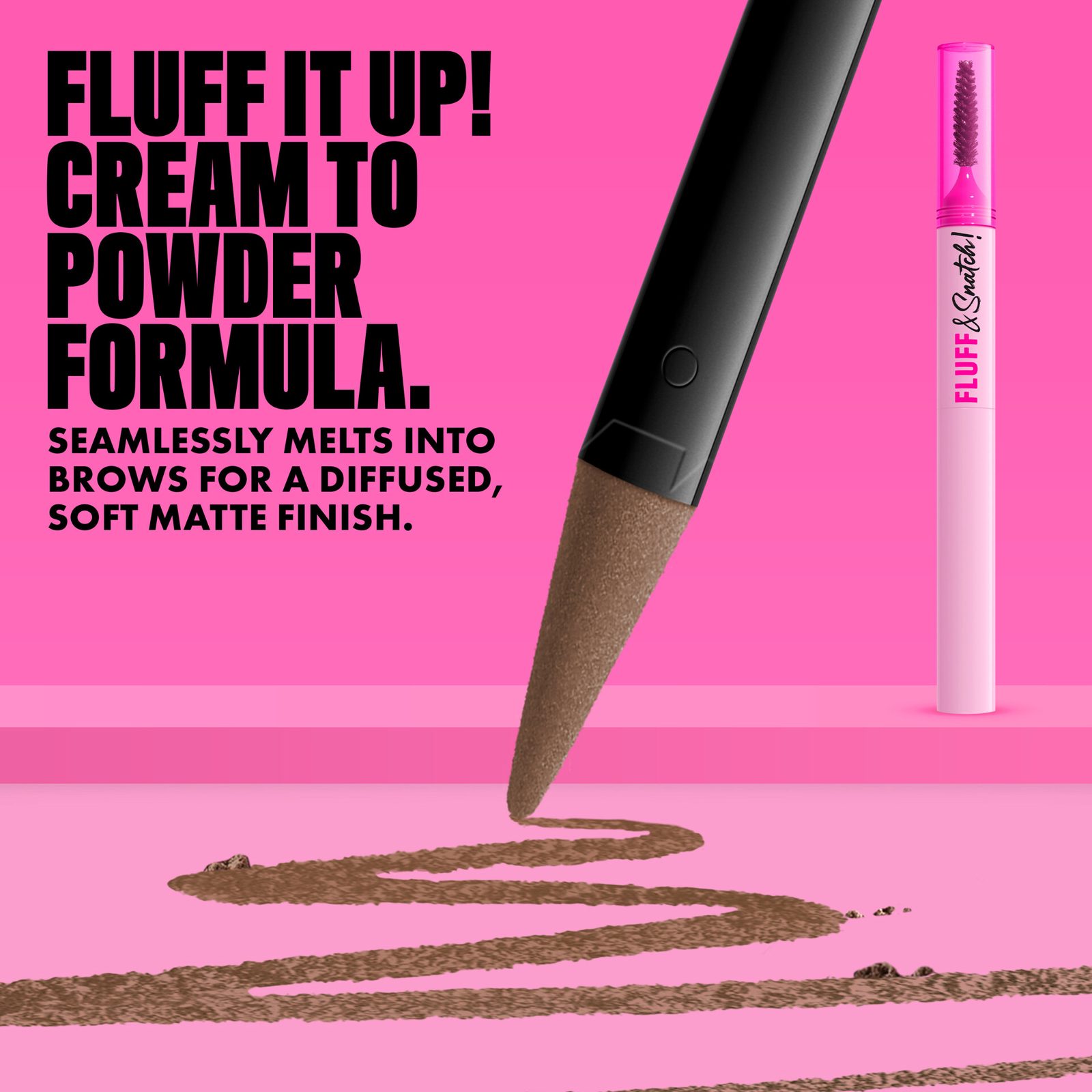 NYX PROFESSIONAL MAKEUP Fluff & Snatch Brow Powder Pen 02 Taupe, bild 3