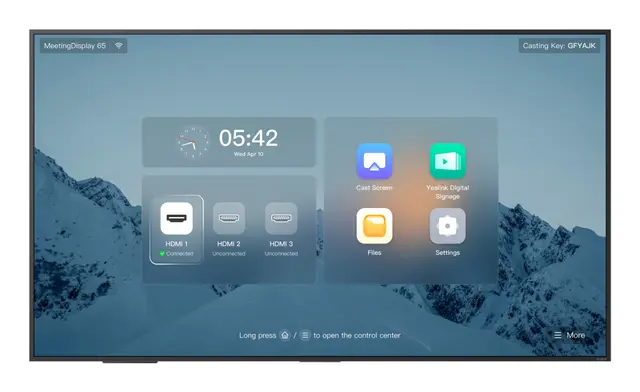 Yealink MeetingDisplay MD65 65" 4K UHD mötesdisplay