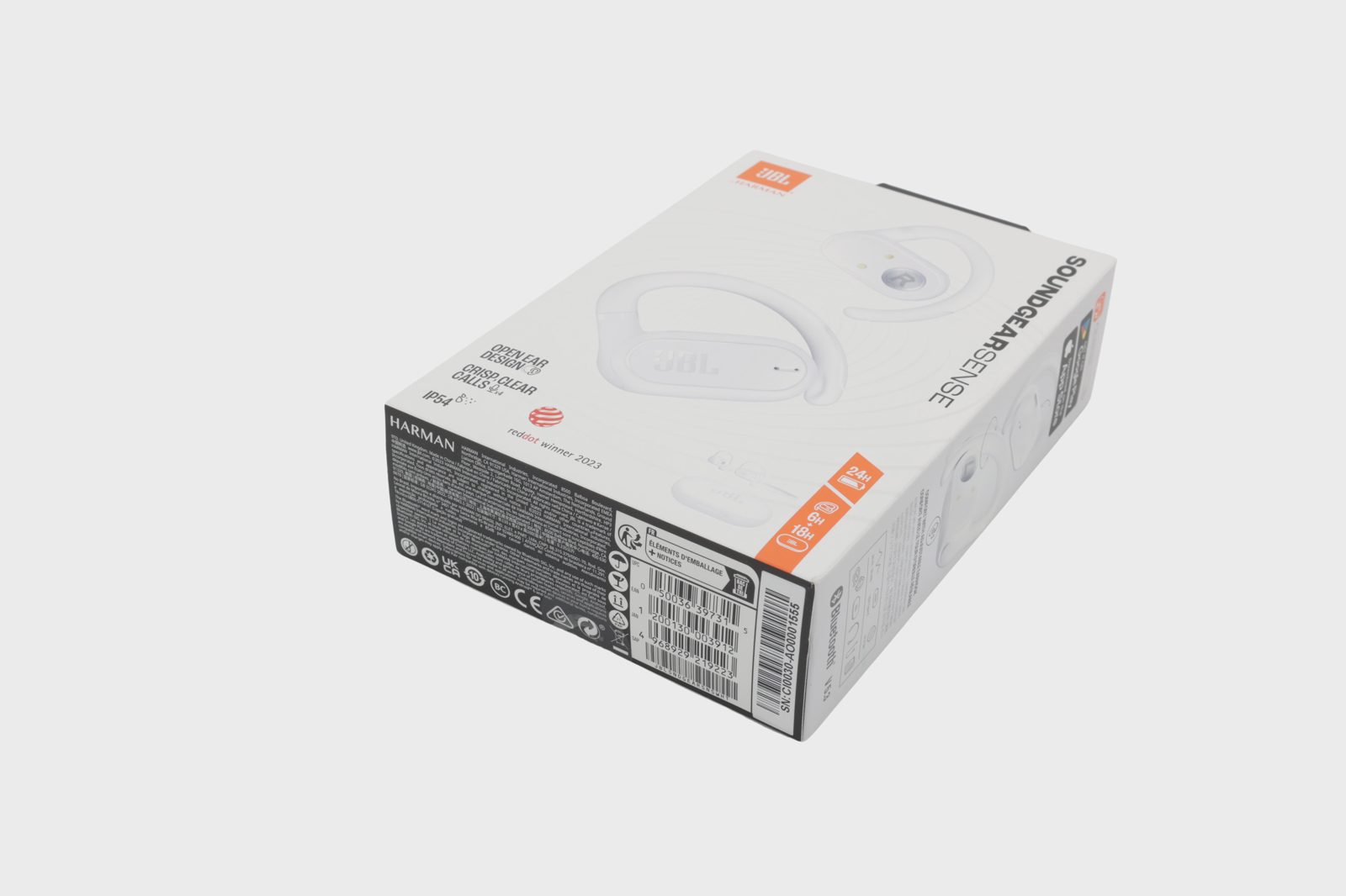 JBL Soundgear Sense trådlösa open-ear-hörlurar Vit, bild 3