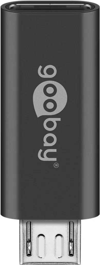 Goobay Micro-USB till USB-C OTG adapter- Grå