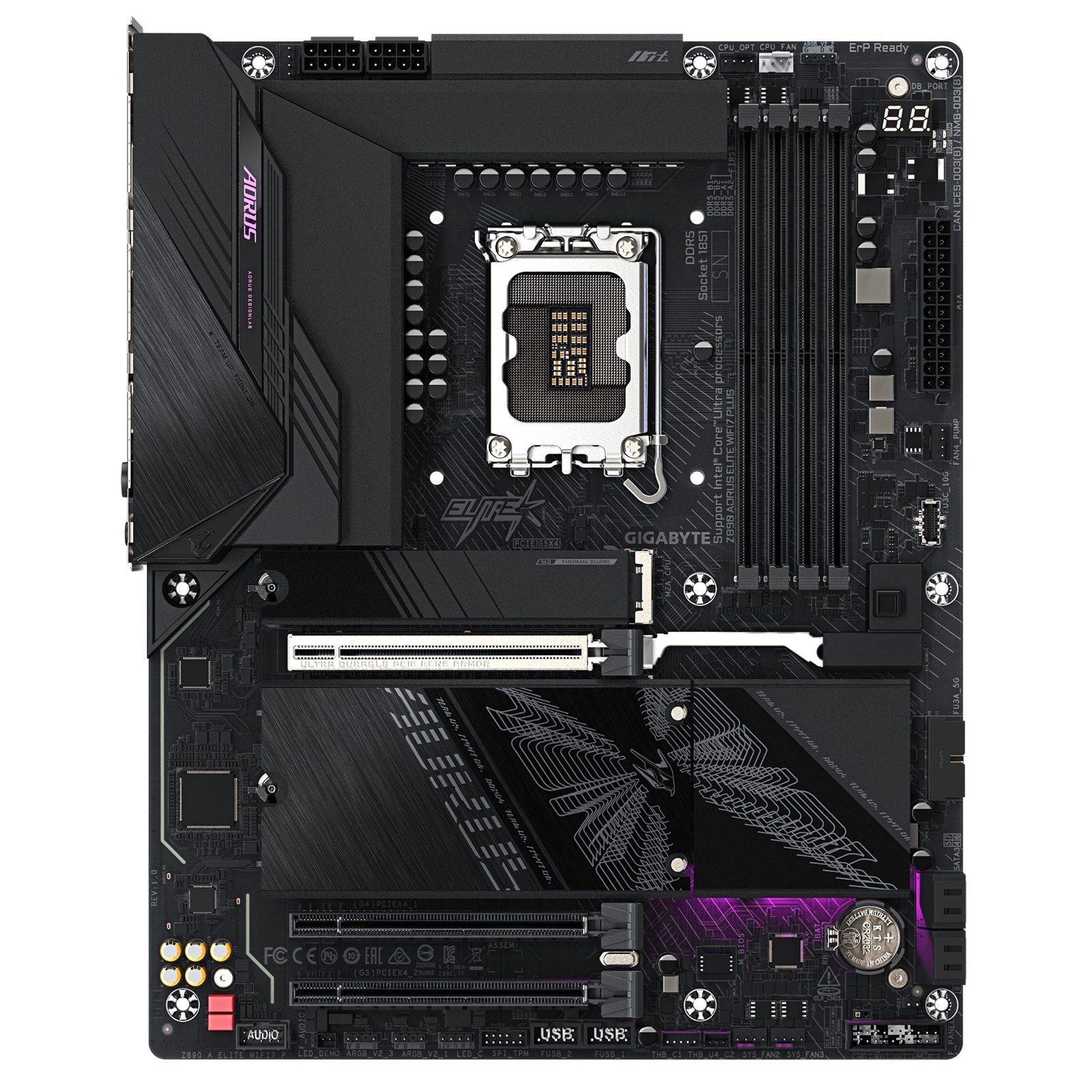 Gigabyte Z890 Aorus Elite WIFI7 Plus, bild 3
