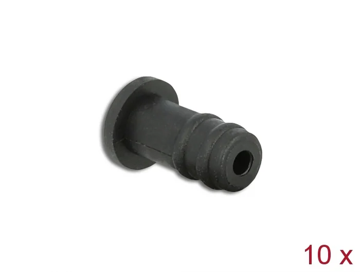 Delock - Dammskydd för 3.5 mm jack - svart (paket om 10)