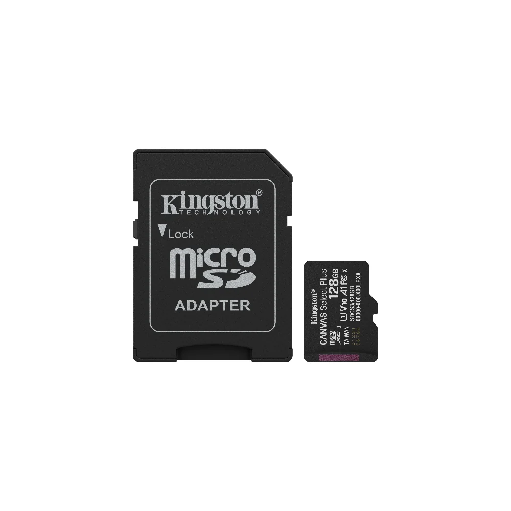 Kingston microSD 128GB Canvas Select Plus Gen 3