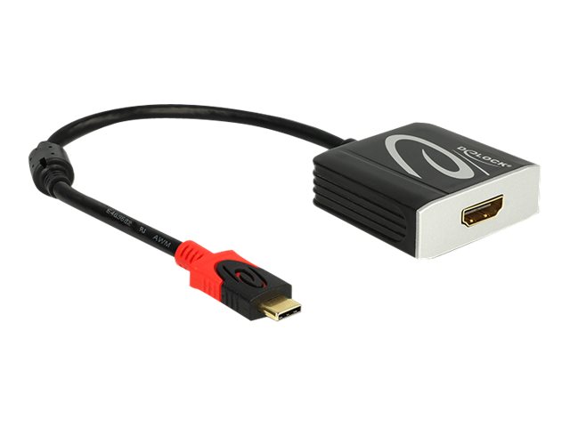 Delock - Extern videoadapter - USB-C - HDMI - svart - detaljhandel