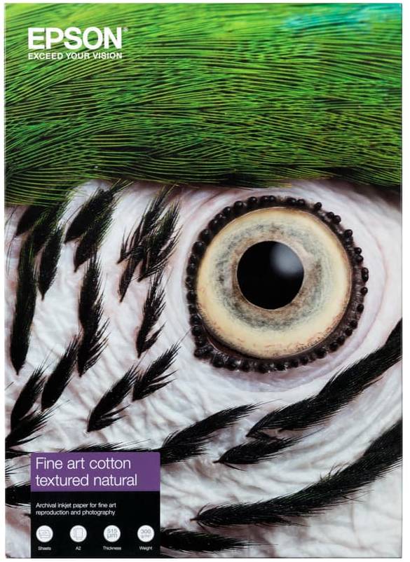 Epson Fine Art Cotton Textured Natural II A2, 300g/m2, 25 ark, bild 3