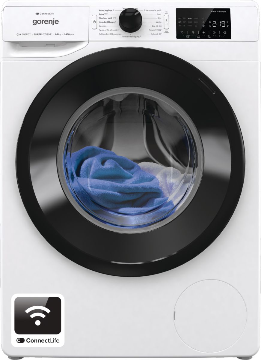 Gorenje - Tvättmaskin - frontmatad - 8 kg - 1400 rpm