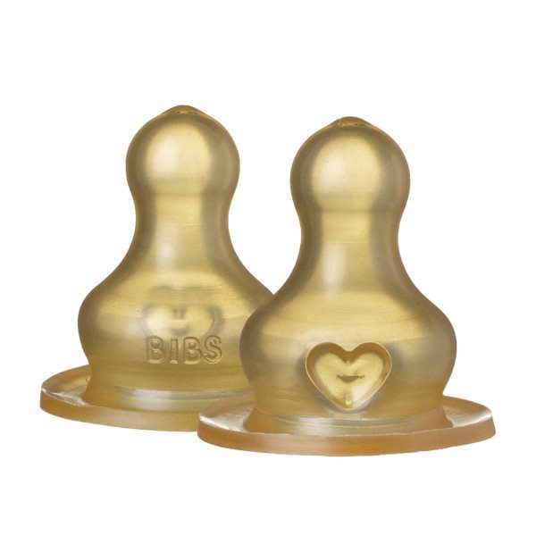 BIBS Bottle Nipple Latex Slow Flow 2 st, bild 2