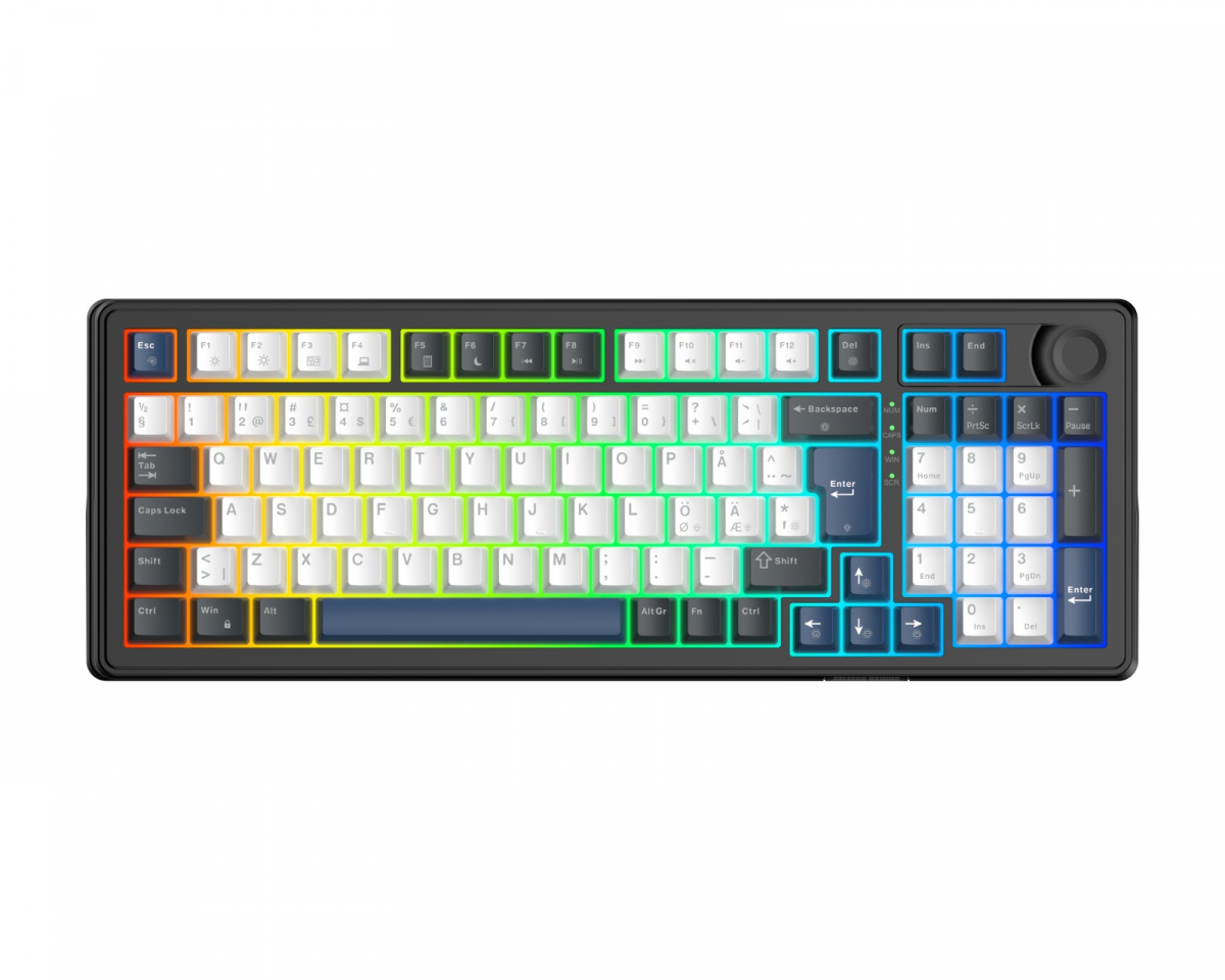 Deltaco Gaming DK490 96% Gaming RGB Tangentbord - Svart