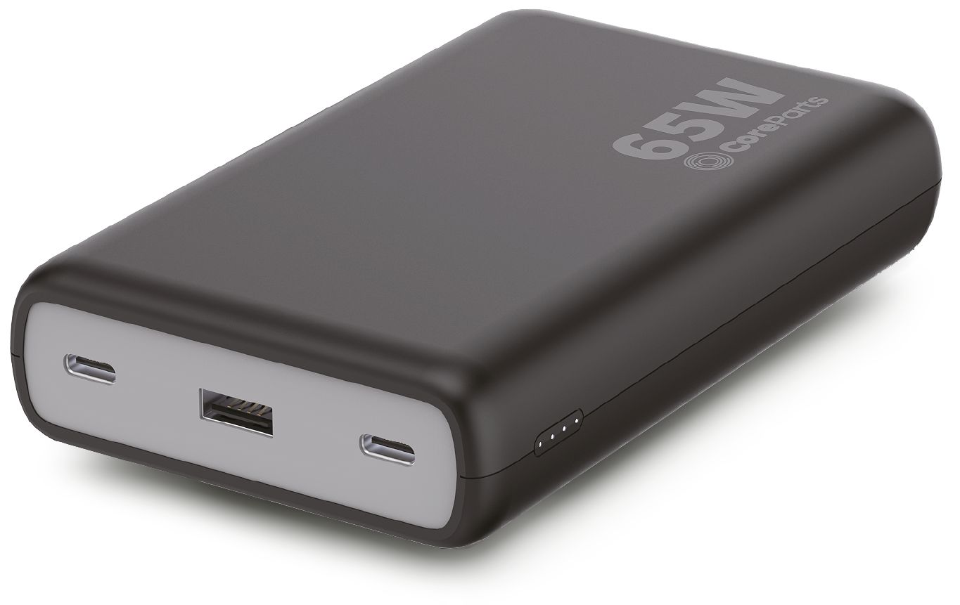 CoreParts PowerBank 20000 mAh, 2xUSB-C PD 65W (max), 1xUSB-A, bild 2