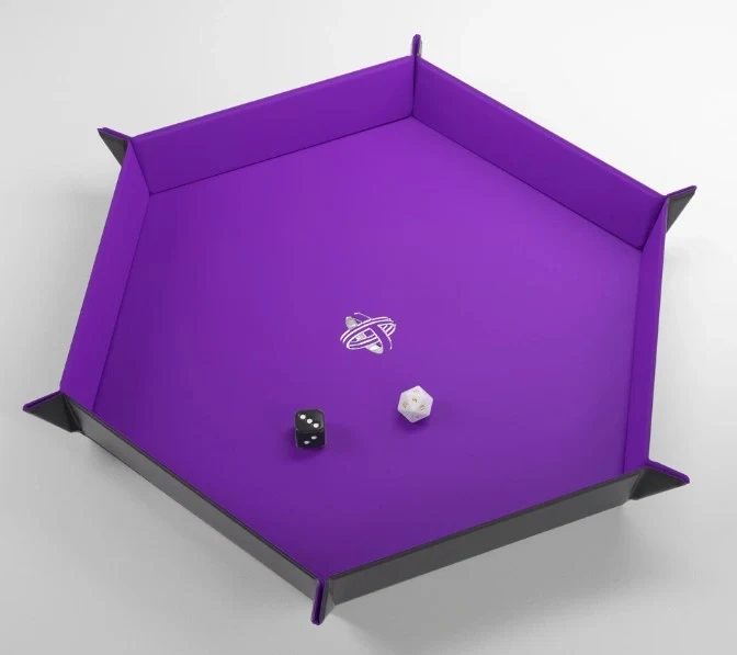 Gamegenic - Magnetic Dice Tray Hexagonal: Black / Purple, bild 2