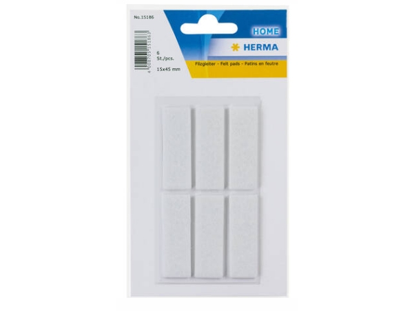 HERMA 15186 självhäftande etikett rektangel vit 6 st (15186)