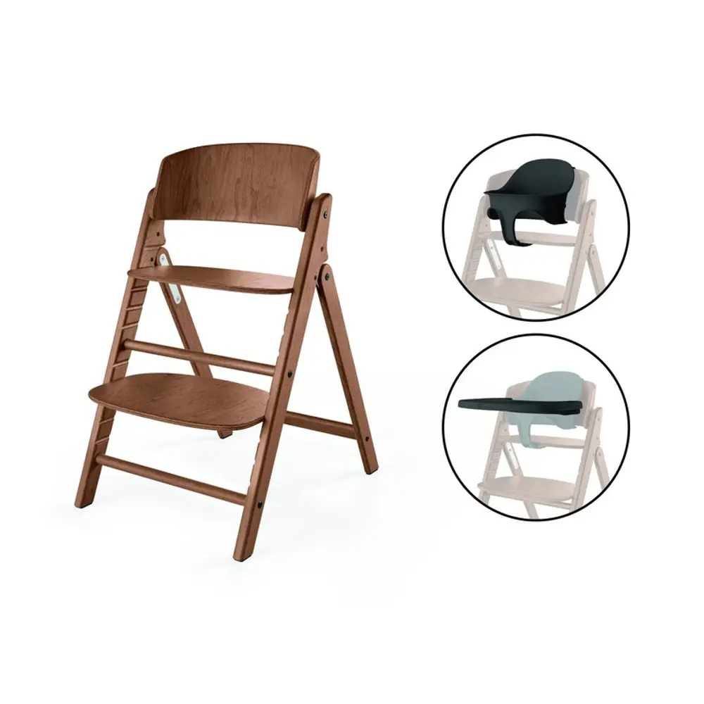 Cybex Click & Fold 3in1 matstol/babyset/bricka, all natural dark
