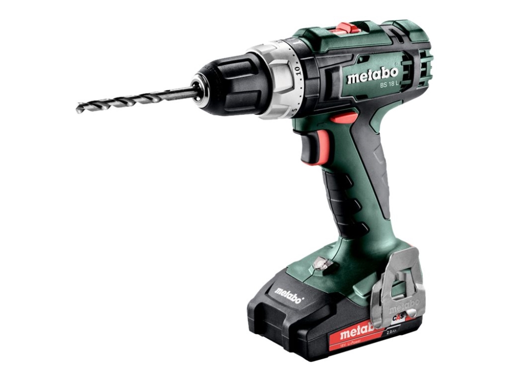 Metabo BS 18 L - Borr/drivare - sladdlös - 2 hastigheter - nyckellös chuck 13 mm - 50 N·m - 2 batterier - 18 V