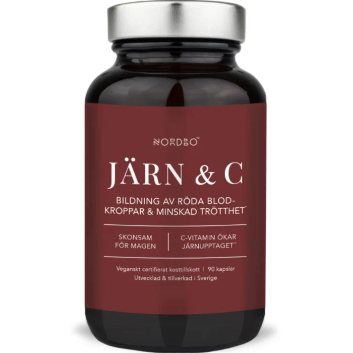 Nordbo Järn & C-vitamin 90 kap