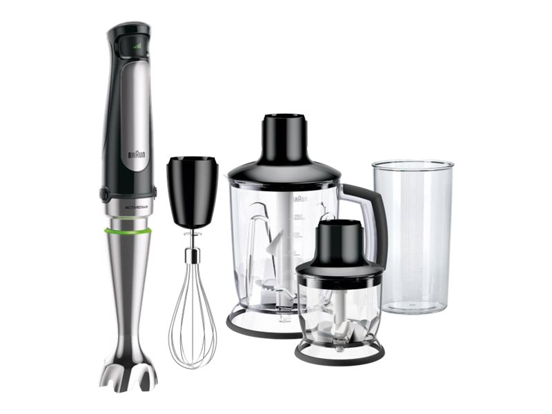 Braun MQ 7045X stavmixer 1000 W MultiQuick 7 1,25 L svart/rostfritt stål