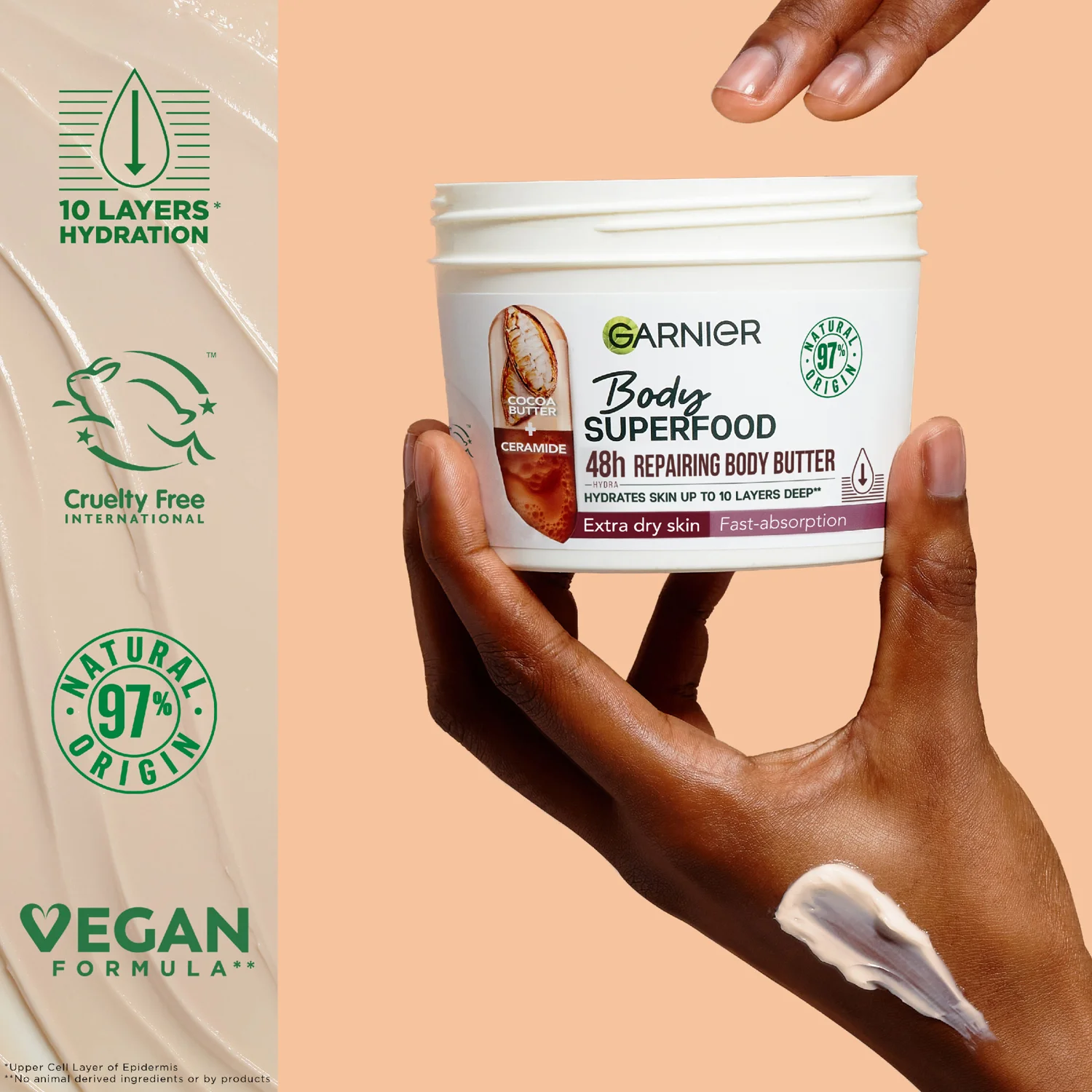Garnier Body Superfood Cocoa 380 g, bild 2