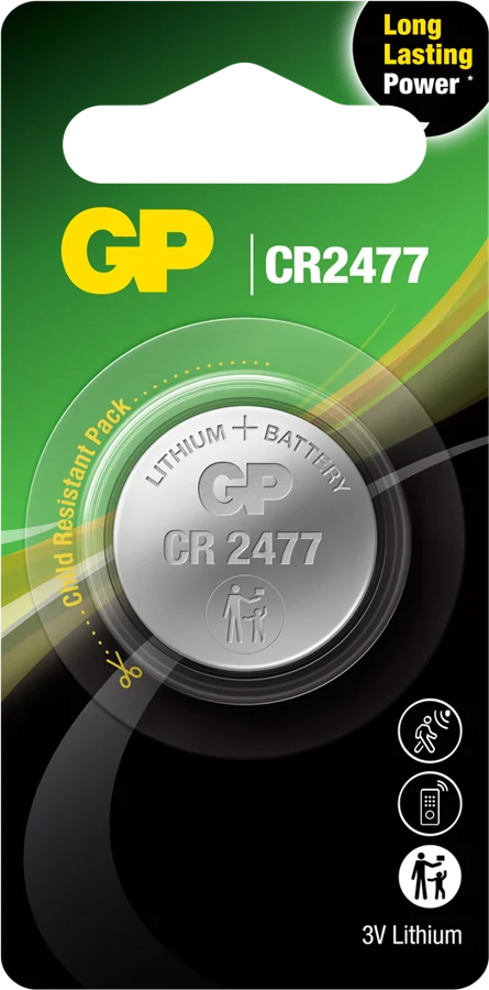 GP Litiumbatteri Knappcell CR2477 3V 1-P