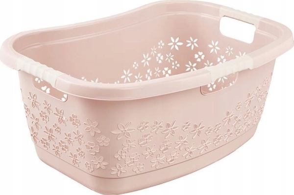 keeeper tvättkorg „lasse", ergonomisk, nordic-pink, stabil i njurform, med mjuka handtag - 1 st (1078258100000)