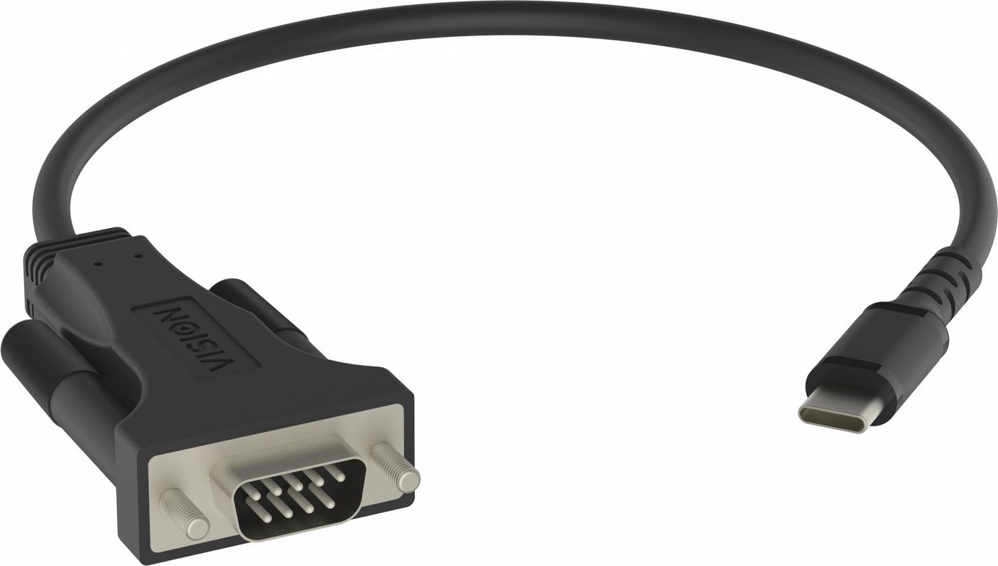 Adapter Vision Professional installation-grade USB-C till serieport RS-232, DB9ha, PC/Mac, bild 2